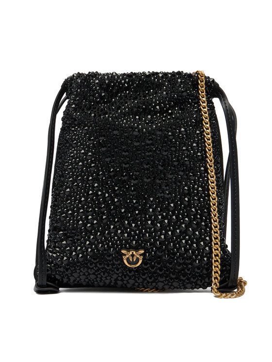 PINKO Borsetta PINKO Slouchy Coulisse Baby AI 25-26 PCPL 105409 A2WF Nero