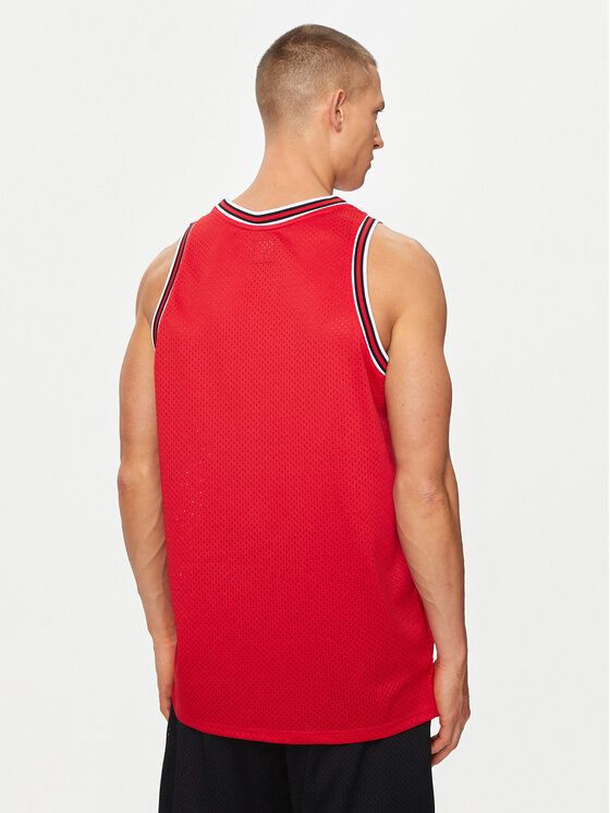 DC Shoes DC Shoes Tank top marškinėliai Shy Town Jersey ADYKT03230 Raudona Regular Fit