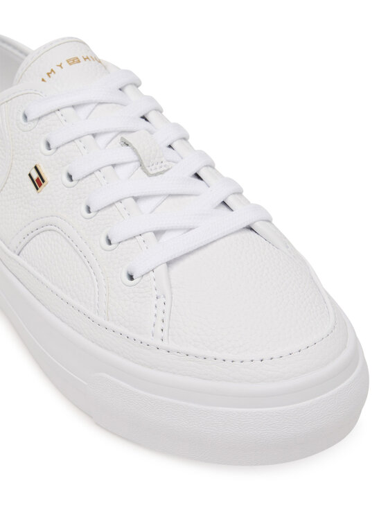 Tommy Hilfiger Sneakers Tommy Hilfiger Platform Vulc Piping Ltr FW0FW09393 Bianco
