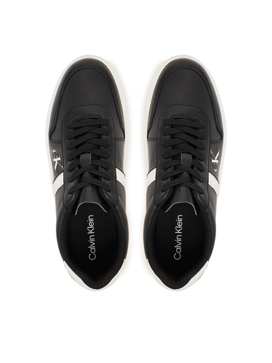 Calvin Klein Sneakers Calvin Klein Classic Cups Lace Lth Emb Tongue HM0HM02237 Nero