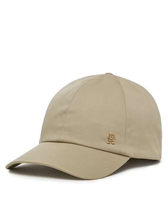 Tommy Hilfiger Kšiltovka Tommy Hilfiger Elevated Chic Soft Cap AW0AW17138 Béžová