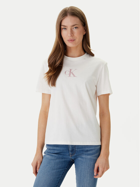 Calvin Klein Jeans Calvin Klein Jeans Camiseta Classic Foil LV047E804G Blanco Regular Fit