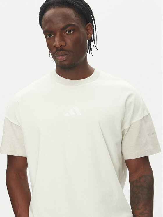 adidas adidas Футболка ALL SZN Colorblock JJ3679 Білий Loose Fit