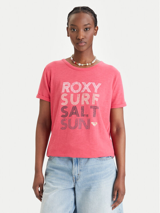 Roxy Roxy T-shirt ERJZT06024 Ružičasta Regular Fit