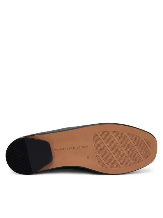 Tommy Hilfiger Mokasīni Tommy Hilfiger Soft Leather Squared Toe Loafer FW0FW08412 Melns
