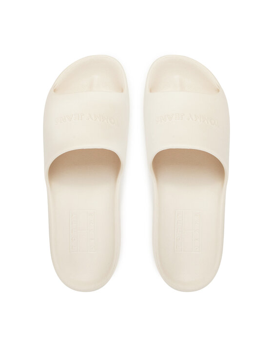 Tommy Jeans Чехли Tommy Jeans Tjw Chunky Pool Slide Ess EN0EN02879 Екрю