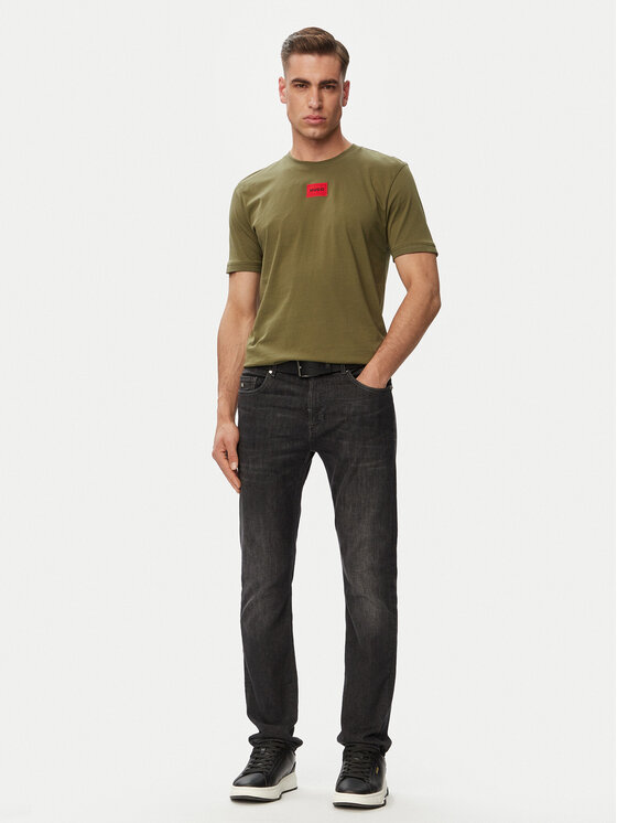HUGO HUGO Футболка Diragolino212 50447978 Хакі Regular Fit