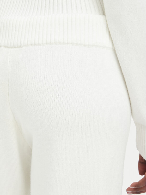 Juicy Couture Juicy Couture Pantalón de punto JCWBJ226310 Crema Relaxed Fit