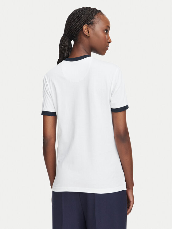 Beverly Hills Polo Club Beverly Hills Polo Club Camiseta P-SS26W-TS0104 Blanco Regular Fit