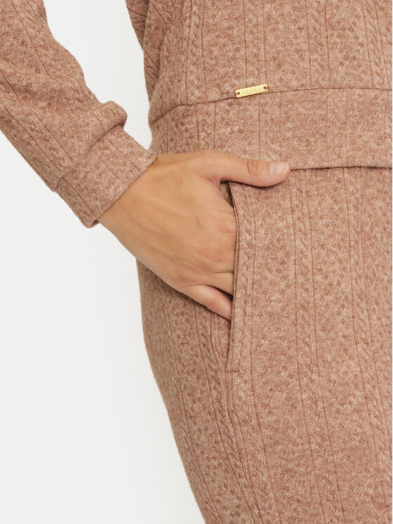 Selmark Selmark Pižama P8673 Smėlio Regular Fit