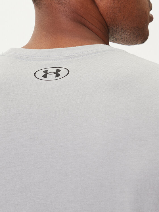 Under Armour Under Armour Marškinėliai Ua Gl Foundation Update Ss 1382915-011 Pilka Loose Fit