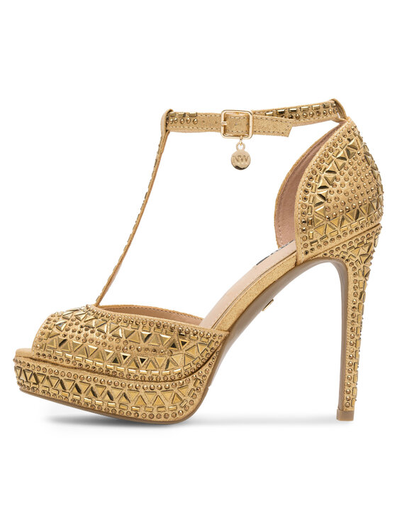 Nine West Sandały Nine West NISA SY015-1NW Złoty