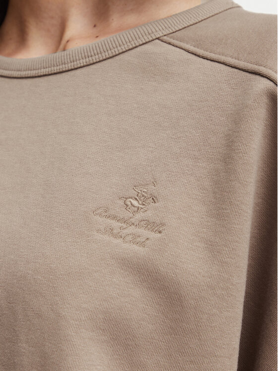 Beverly Hills Polo Club Beverly Hills Polo Club Camiseta P-SS26W-TS00817 Marrón claro Oversize