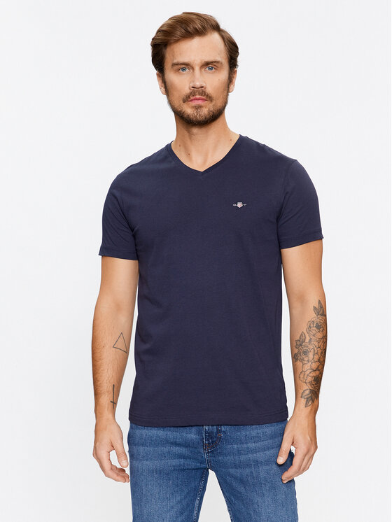Gant Gant Camiseta Shield 2003186 Azul marino Slim Fit