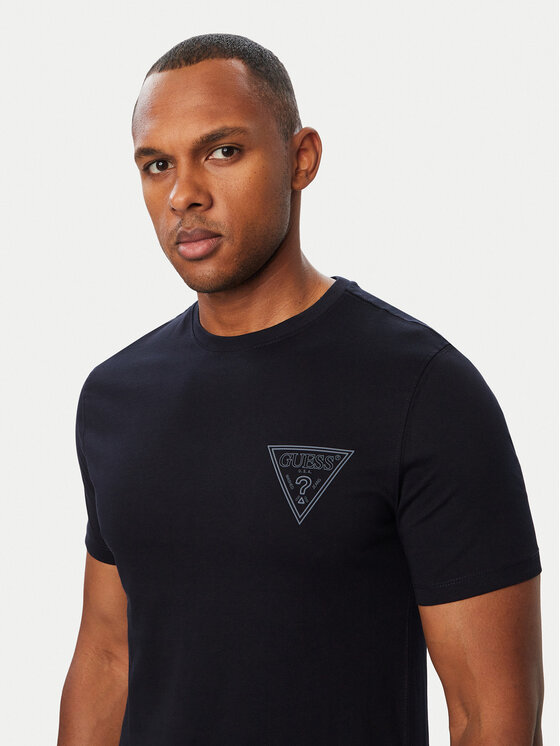 Guess Guess Camiseta M6BI49 K6186 Azul marino Slim Fit