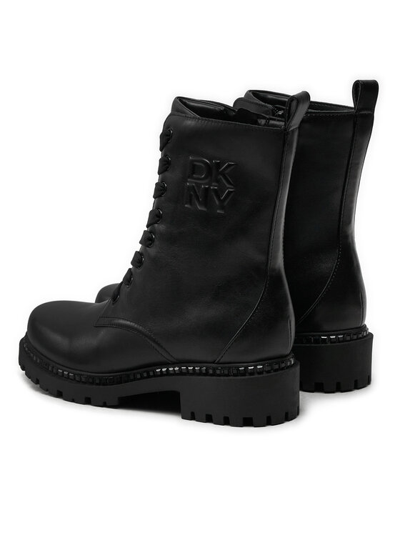 DKNY Šnurovacia obuv DKNY K4433012 Čierna