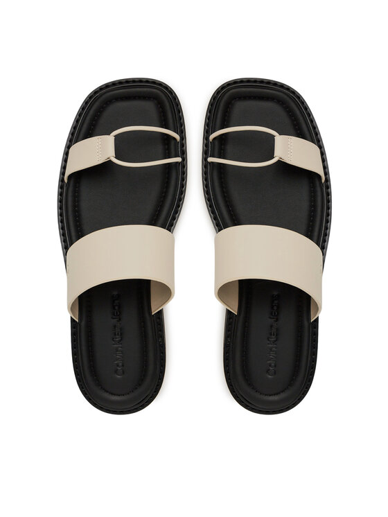 Calvin Klein Jeans Chanclas Calvin Klein Jeans Rope Sandal Soft Lth Mg YW0YW01864 Écru