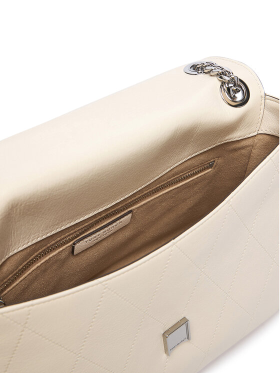 Tory Burch Сумка Tory Burch Charlie Quilted Shoulder Bag 185828 Кремовий