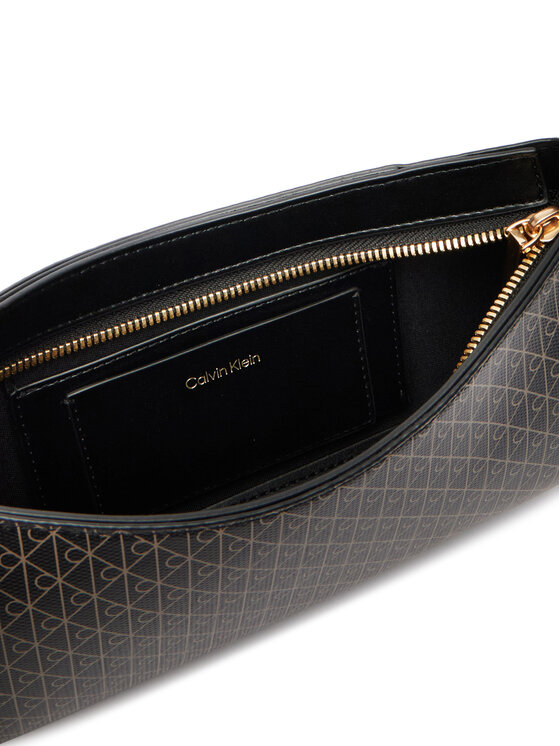 Calvin Klein Borsetta Calvin Klein Emblem Aop Small Shoulder Bag LV04F3324G Nero