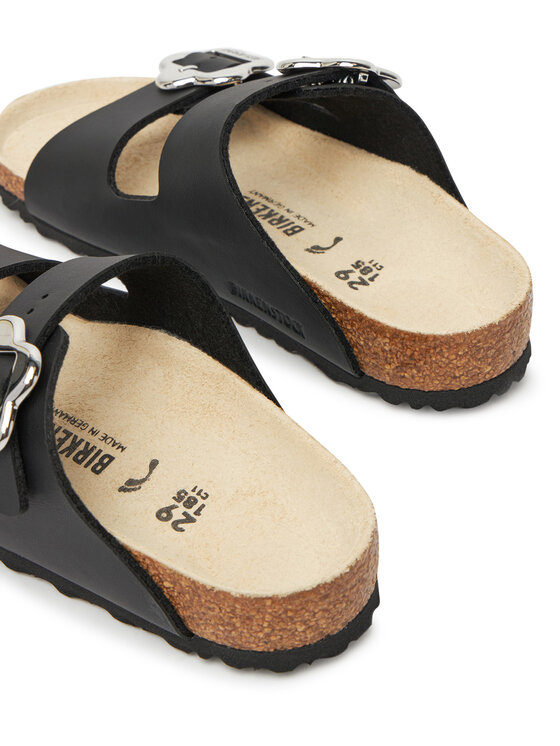 Birkenstock Шльопанці Birkenstock Arizona Flower Buckle Kids 1029844 S Чорний