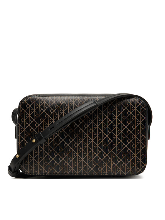 Calvin Klein Ročna torba Calvin Klein Emblem Aop Elongated Camera Bag LV04F3268G Črna