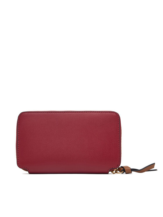 Tommy Hilfiger Portafoglio Tommy Hilfiger Th Leather Med Za Wallet AW0AW18939 Rosso