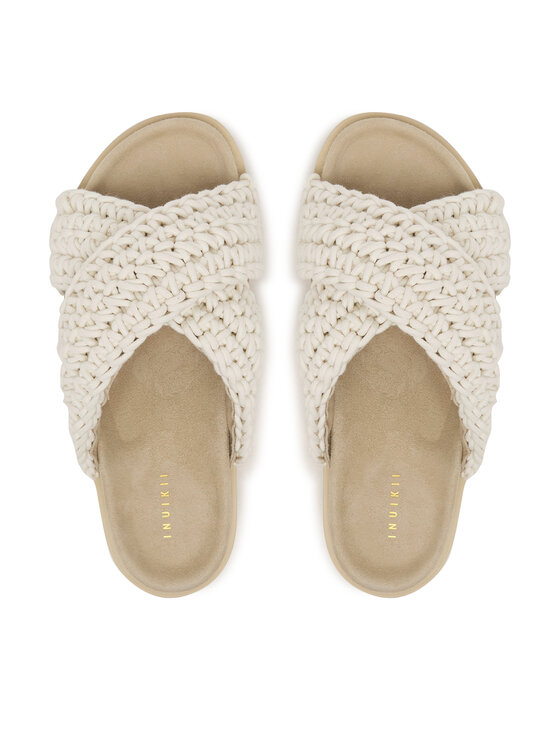 Inuikii Шльопанці Inuikii Woven 1004.003.0062 Білий
