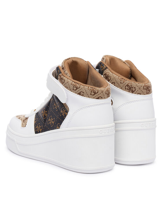 Guess Sneakersy Guess FLFRUK FAL12 Béžová