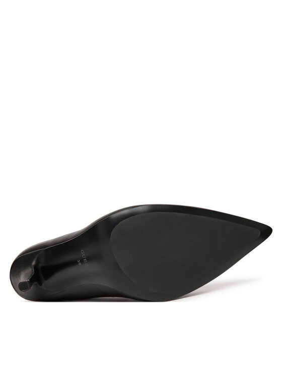 Guess Pantofi cu toc subțire Guess FLFNPR LEA08 Negru