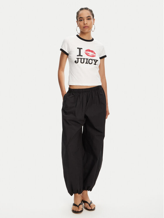 Juicy Couture Juicy Couture Футболка I Kiss JCWCT125318 Білий Slim Fit