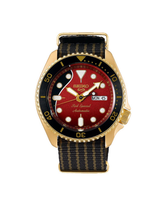 Seiko Karóra Seiko Brian May Limited Edition "Red Special II" 5 Sports SRPH80K1 Barna