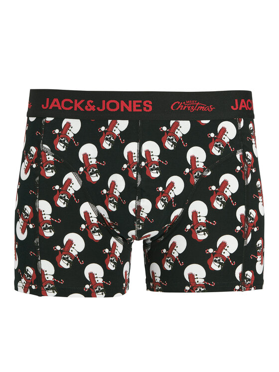 Jack & Jones Jack & Jones Набір боксерські шорти та шкарпетки Snow Skulls Giftbox 12285138 Чорний