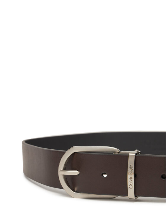 Calvin Klein Pánsky opasok Calvin Klein Adj Casual Round 35Mm K50K512838 Hnedá
