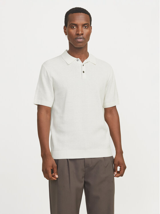 Jack & Jones Jack & Jones Поло Cooper 12271483 Білий Regular Fit