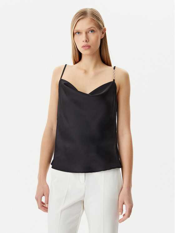 Rinascimento Rinascimento Топ CFC0019818002 Чорний Regular Fit