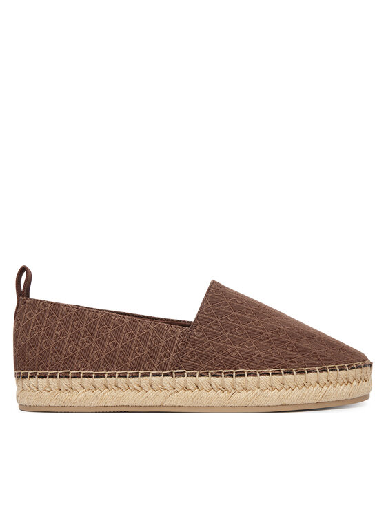 Calvin Klein Espadrilės Calvin Klein Oblique Espadrille Aop HW0HW02933 Ruda