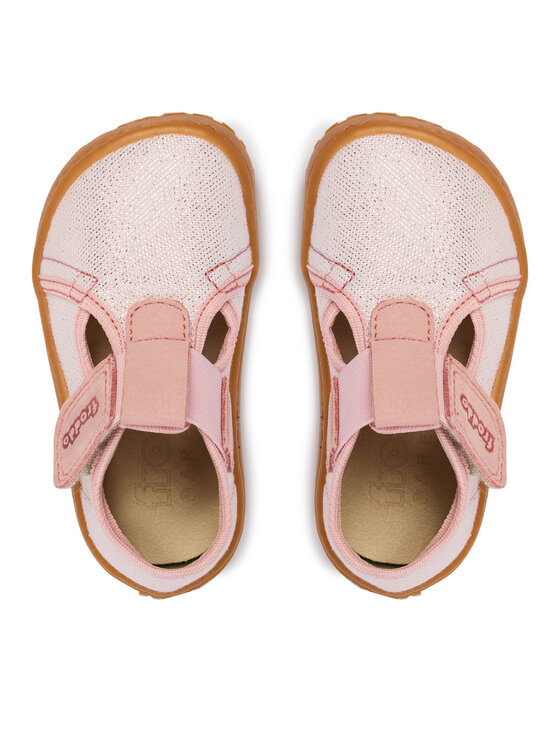 Froddo Тапочки Froddo Barefoot Canvas T-Bar G1700439-2 M Рожевий