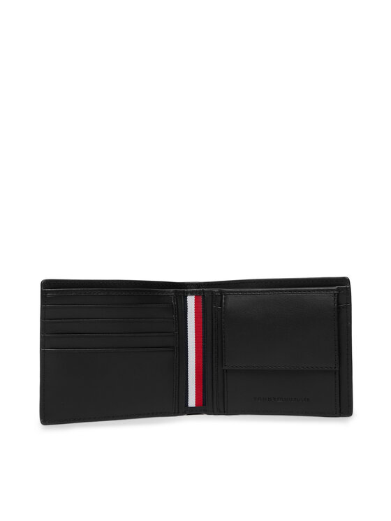 Tommy Hilfiger Denarnica Tommy Hilfiger Th Casual Flag Cc And Coin AM0AM14255 Črna
