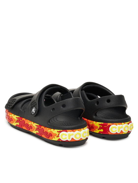 Crocs Босоніжки Crocs Crocband Cruiser Flames Sandal Kids 211268 Чорний