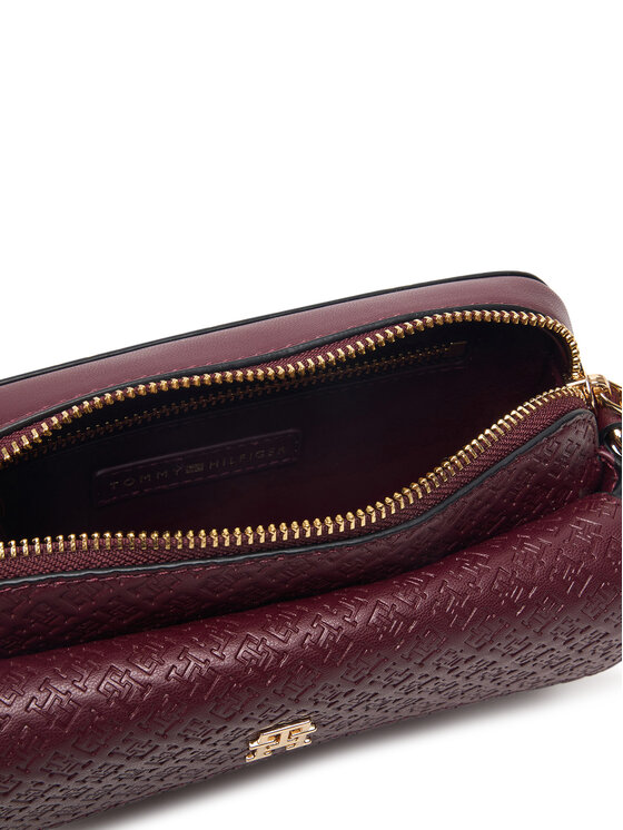 Tommy Hilfiger Geantă Tommy Hilfiger Th Icon Camera Bag Mono AW0AW18922 Vișiniu