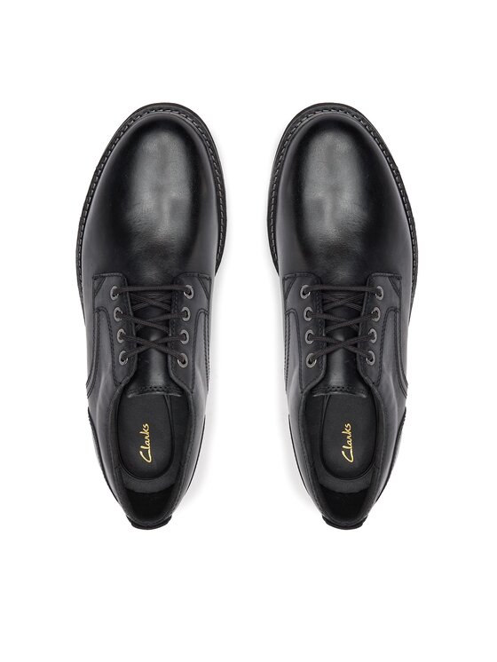 Clarks Īsi apavi Clarks Batcombe Tie 261734347 Melns