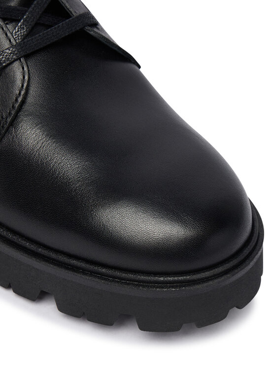Tommy Hilfiger Trzewiki Tommy Hilfiger TH Stud Leather Lace-Up Boot FW0FW09571 Czarny