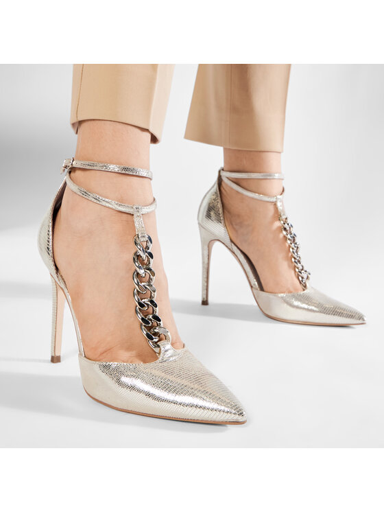 Guess Aukštakulniai Guess Niomy FL5NIO LEA08 Auksinė