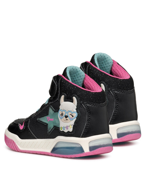 Geox Sneakersy Geox J Inek Girl J36ASC 0CENF C9B4A M Čierna