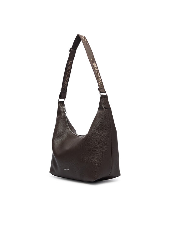 Calvin Klein Borsetta Calvin Klein Webbing Strap Md Shoulder Bag LV04F3891G Marrone scuro