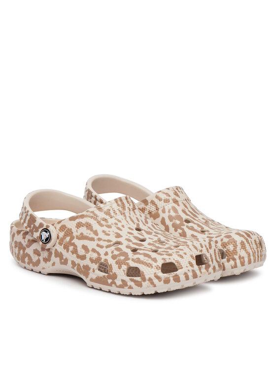 Crocs Šlepetės Crocs Classic Pop Animal Clogs 214153 Smėlio