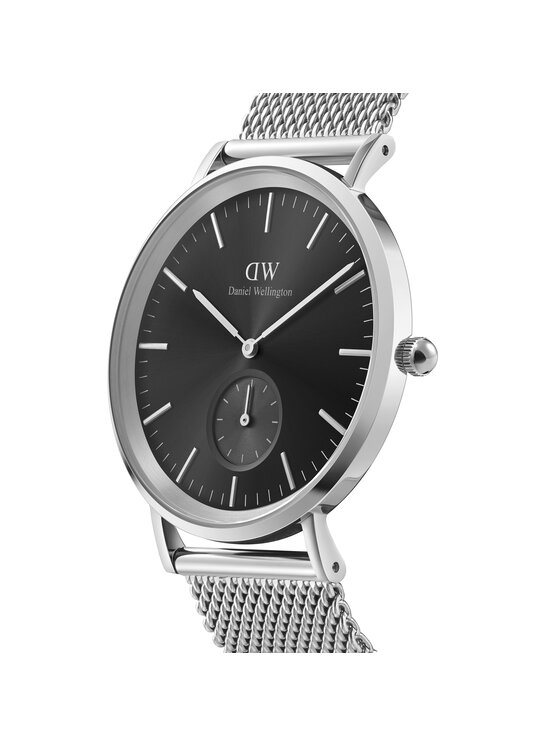 Daniel Wellington Ρολόι Daniel Wellington Classic Multi-Eye Sterling Onyx DW00100711 Ασημί