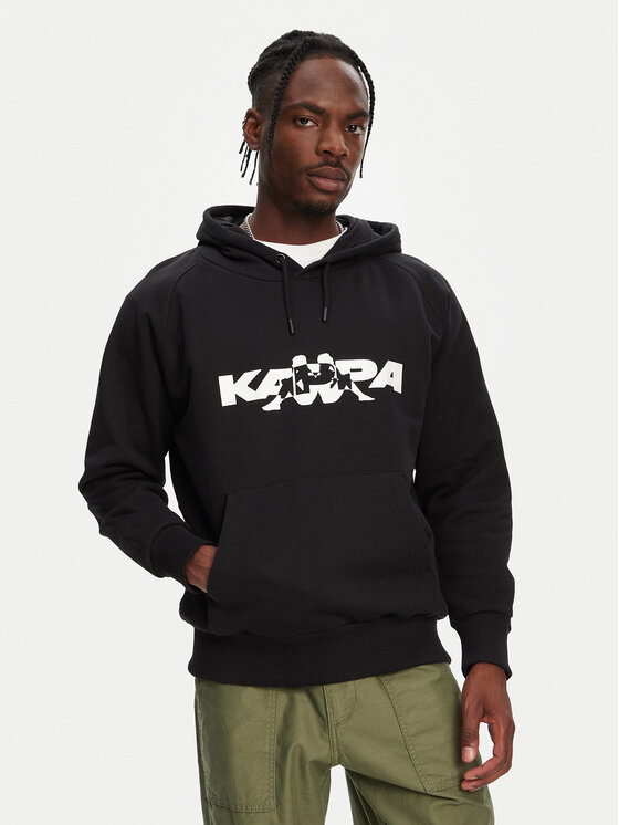 Kappa Kappa Felpa Nhayma 341V57W Nero Regular Fit