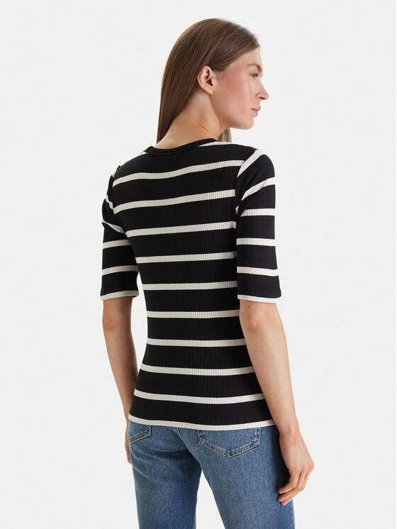 Tommy Hilfiger Tommy Hilfiger Camiseta WW0WW47308 Negro Slim Fit