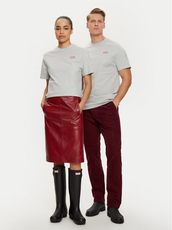 Hunter Hunter T-shirt HARU0006242 Siva Regular Fit